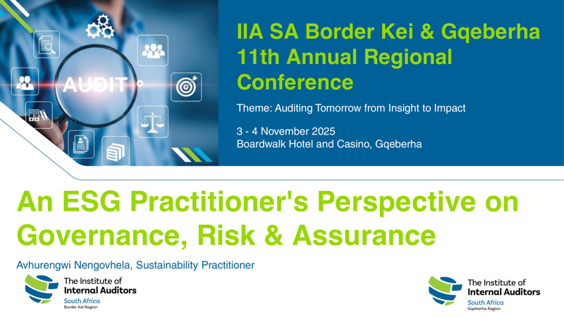 An ESG Practitioner's Perspective